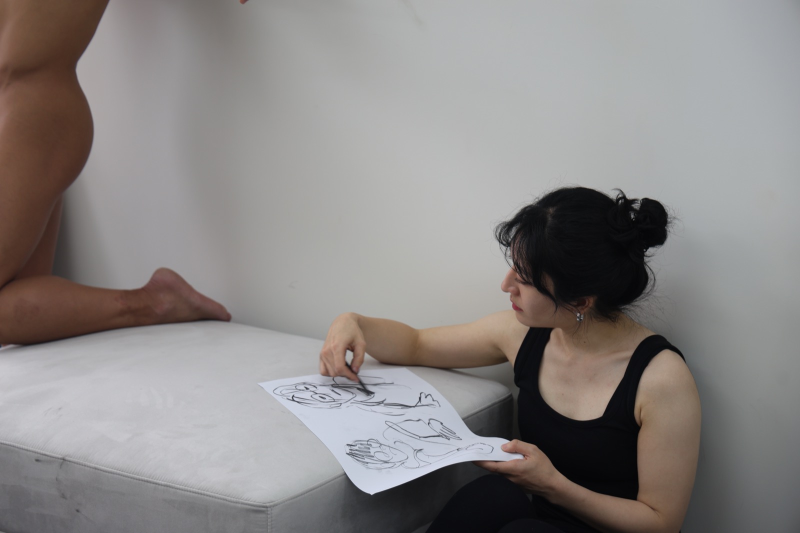 Eyes Between Bodies — session at Material Memory Studio, April 12, 2026