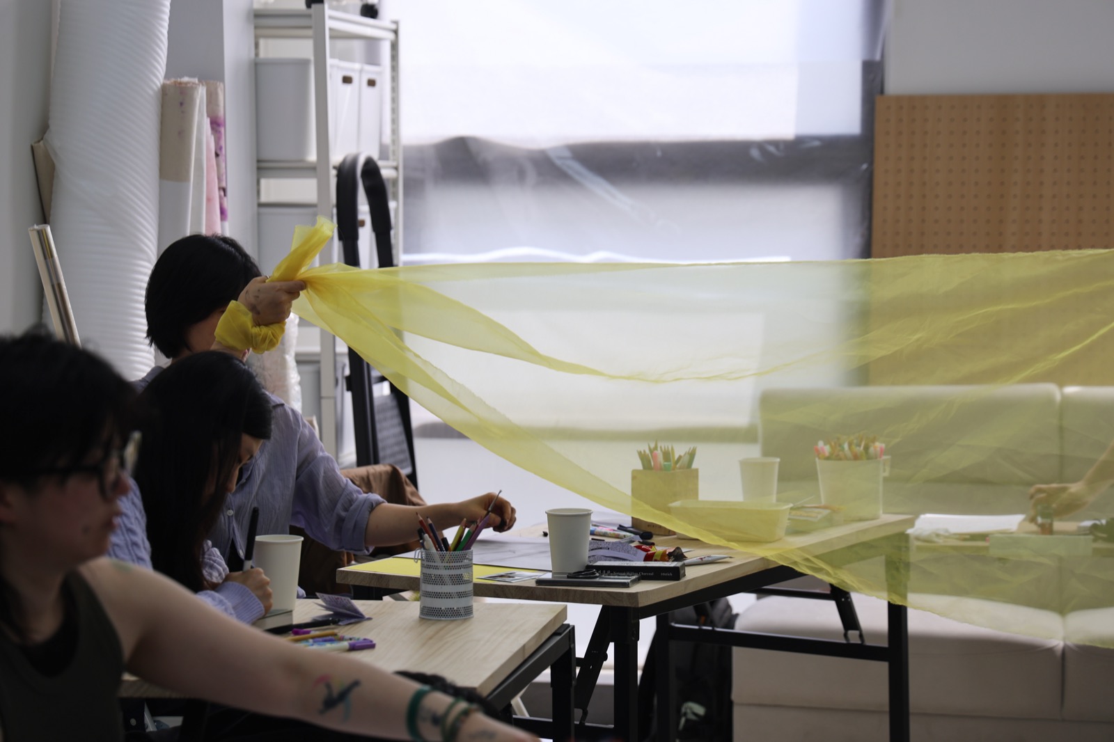 Eyes Between Bodies — session at Material Memory Studio, April 12, 2026