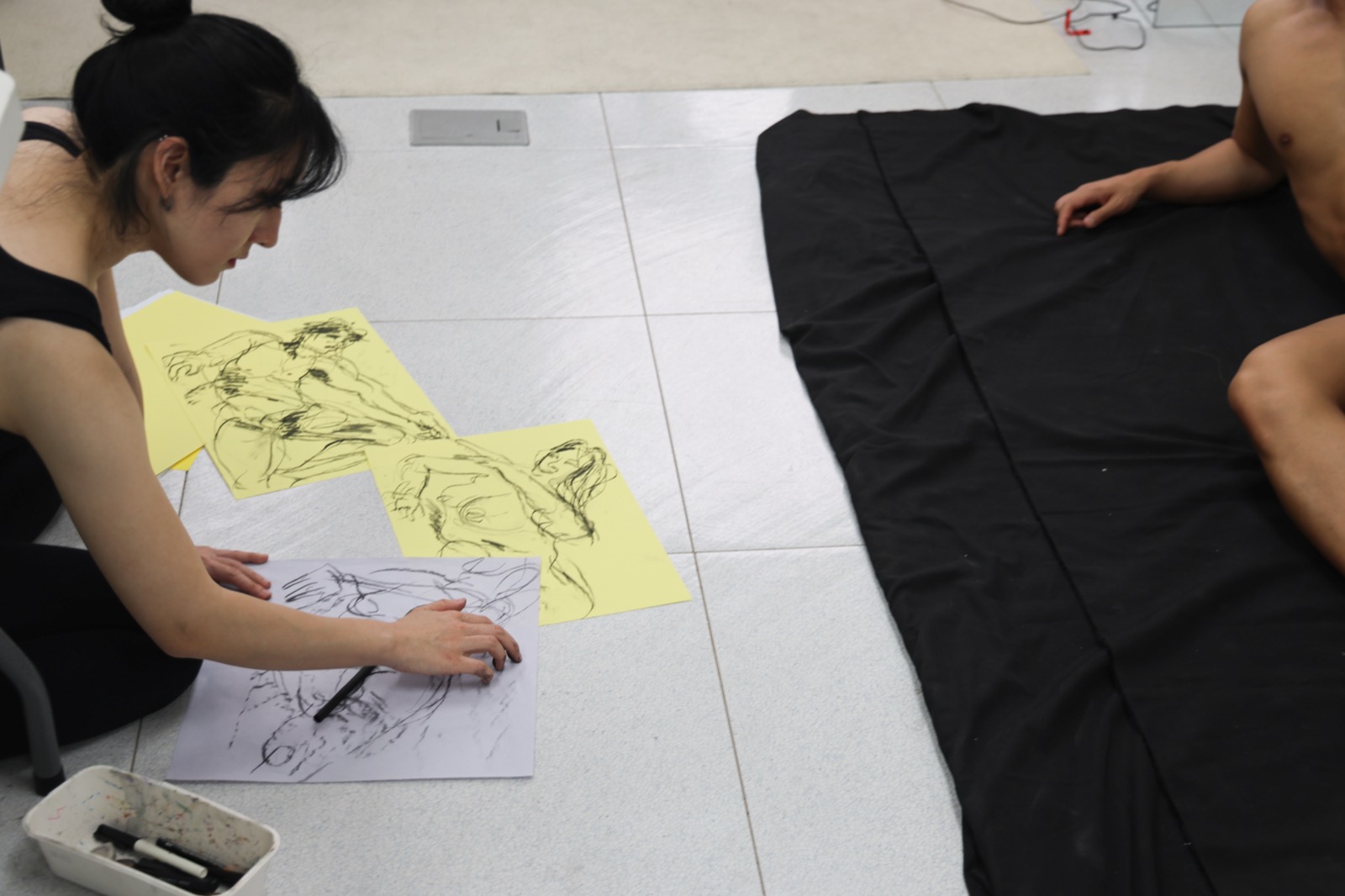 Eyes Between Bodies — session at Material Memory Studio, April 12, 2026
