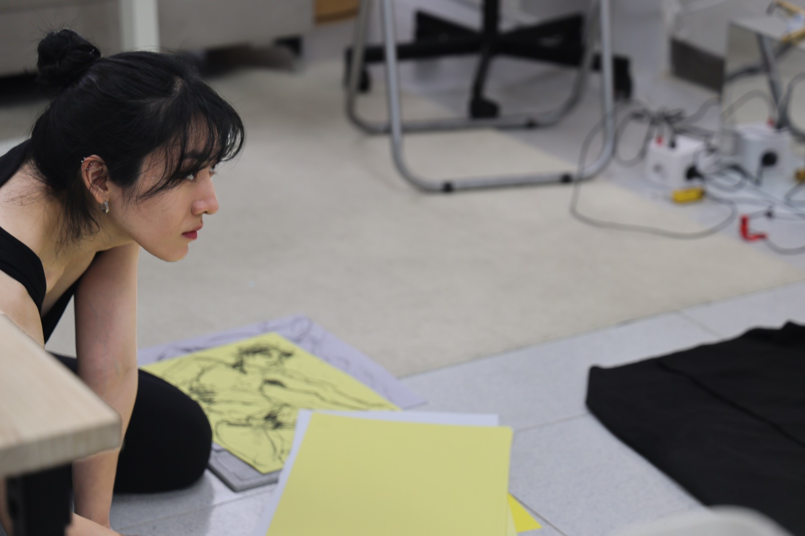 Eyes Between Bodies — session at Material Memory Studio, April 12, 2026