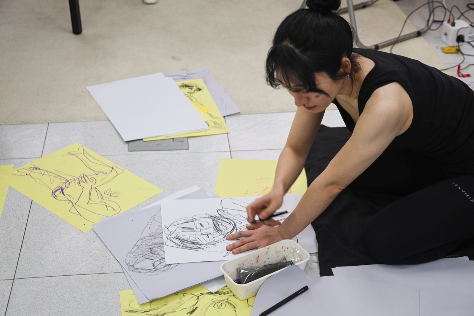 Eyes Between Bodies — session at Material Memory Studio, April 12, 2026