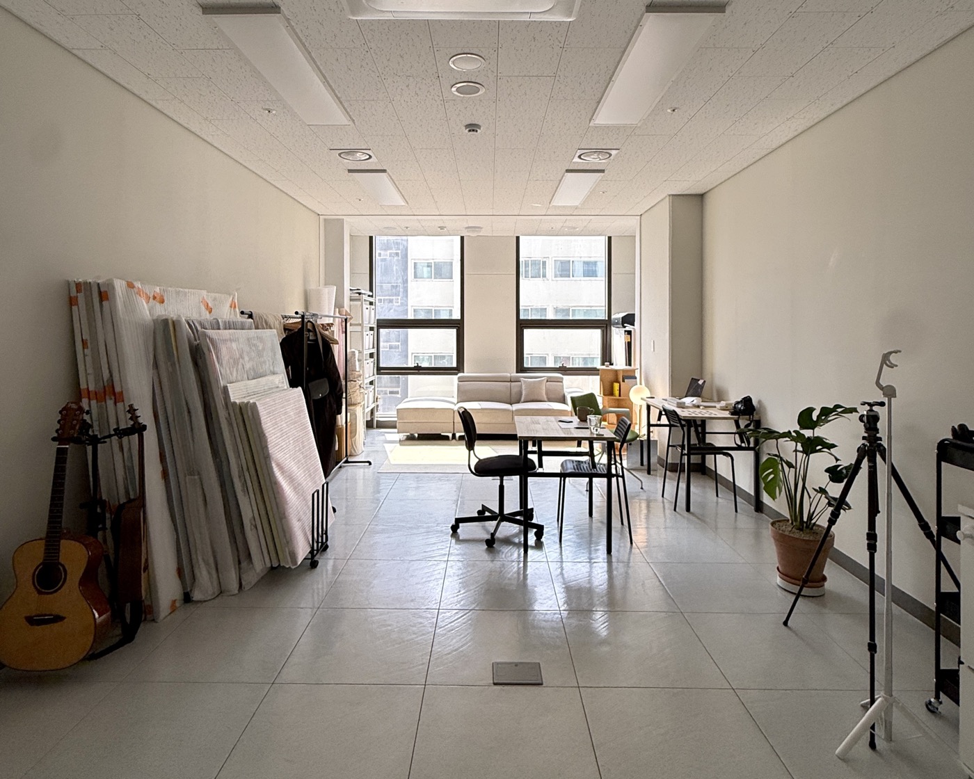 The empty-state studio, ready for a new resident artist
