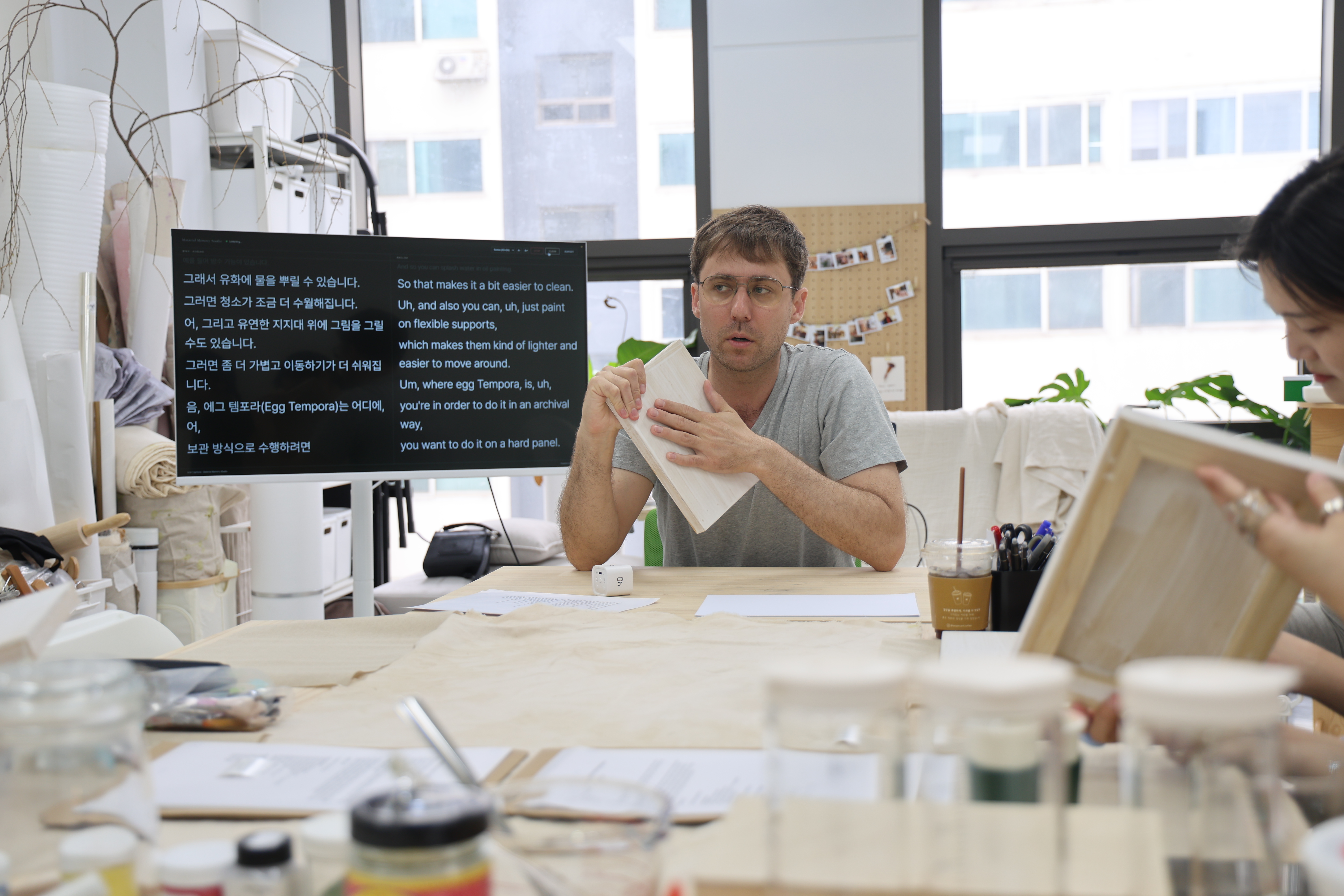 The studio during a workshop