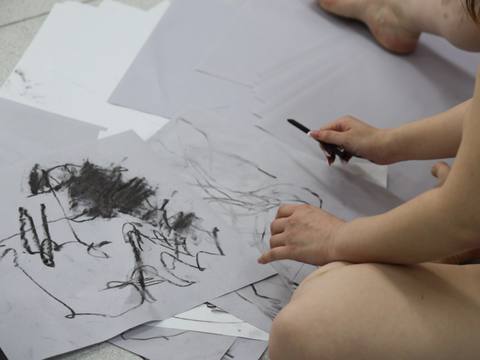 Eyes Between Bodies — session at Material Memory Studio, April 12, 2026