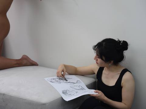 Eyes Between Bodies — session at Material Memory Studio, April 12, 2026