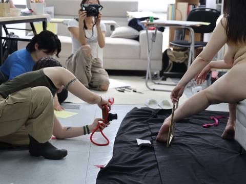 Eyes Between Bodies — session at Material Memory Studio, April 12, 2026