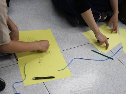 Eyes Between Bodies — session at Material Memory Studio, April 12, 2026