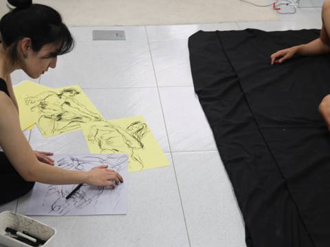 Eyes Between Bodies — session at Material Memory Studio, April 12, 2026