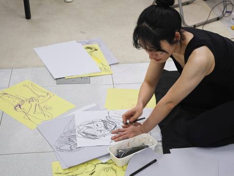 Eyes Between Bodies — session at Material Memory Studio, April 12, 2026
