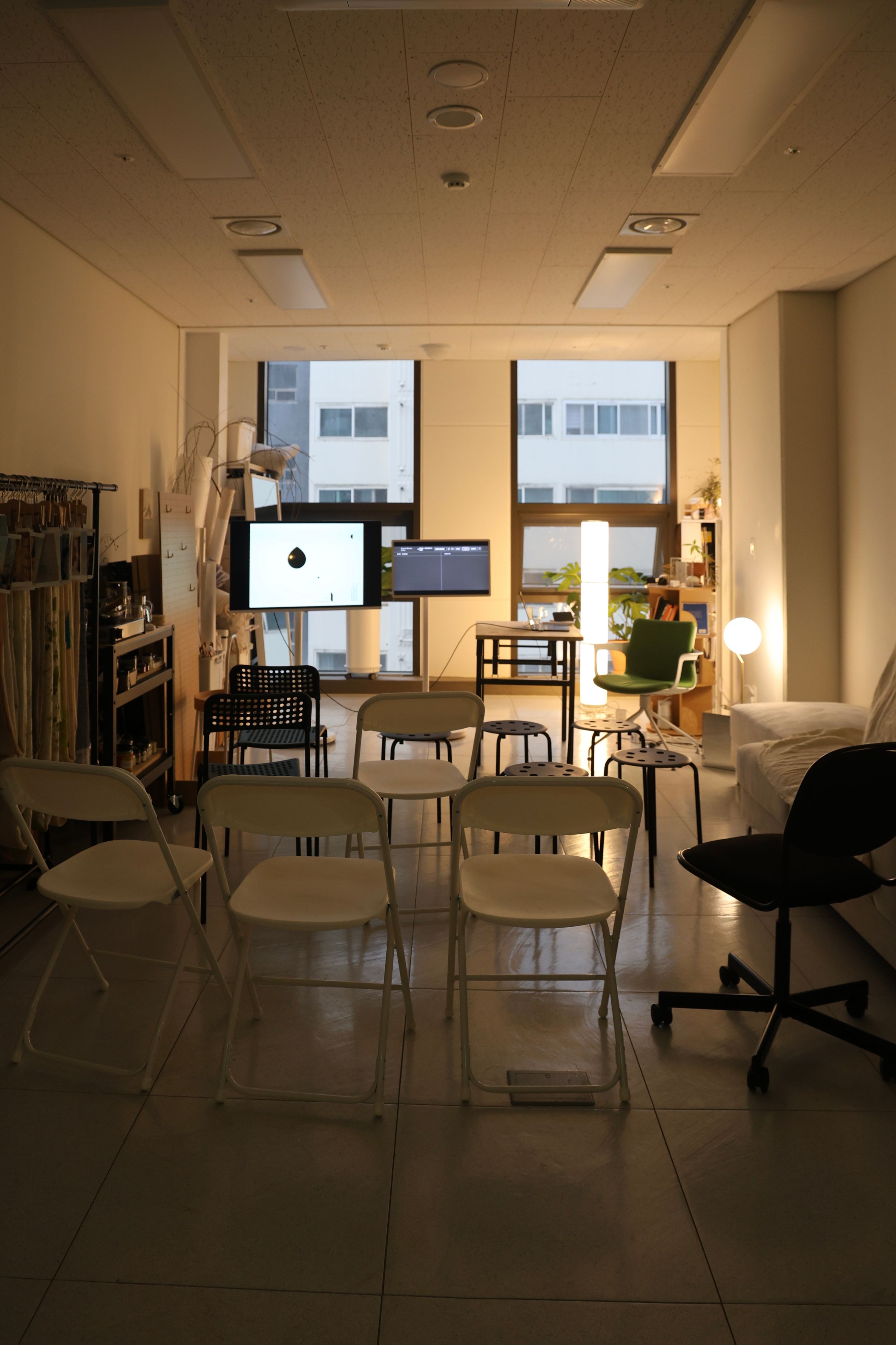 Studio setup before Ana Bridgewater's Designer Talk