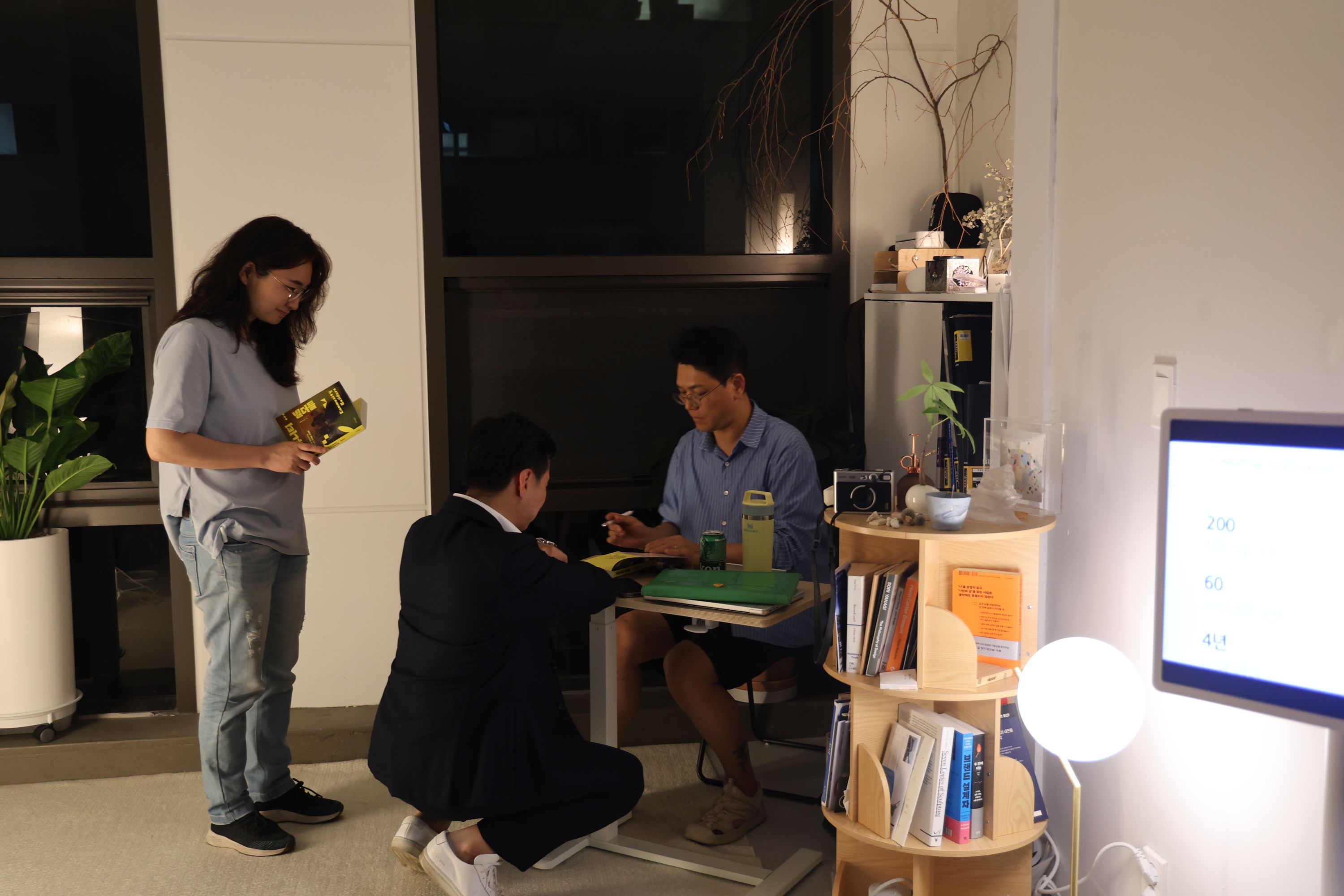 사인회 모습