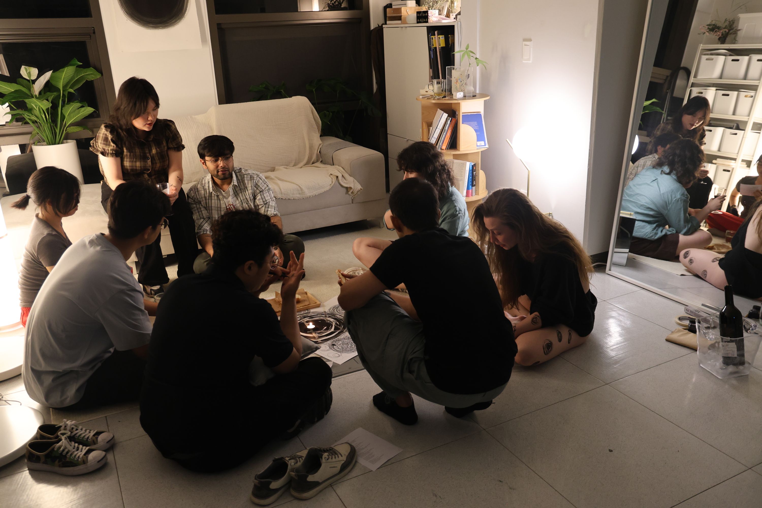 Post-performance conversation