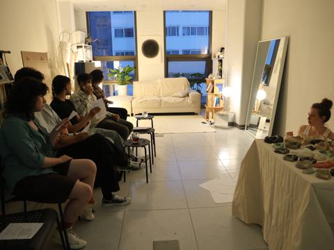 During the performance