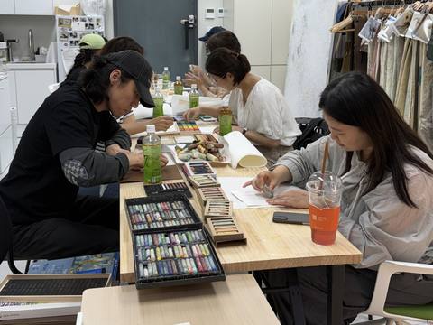 Track B — material drawing session — Material Lab × AI Archiving, July 8, 2026