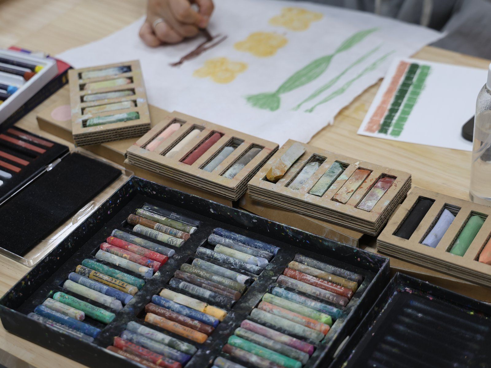 Handmade pastel sets — Material Lab × AI Archiving, July 8, 2026
