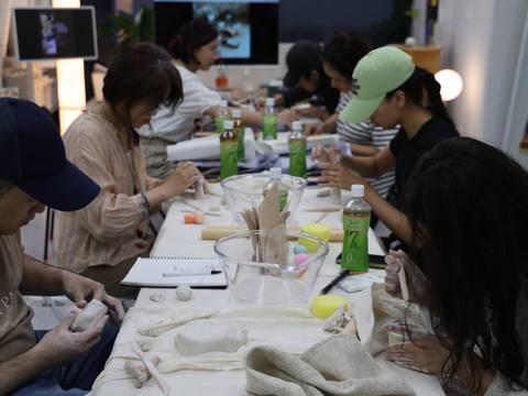 Working side by side with clay — Material Lab × AI Archiving, July 8, 2026