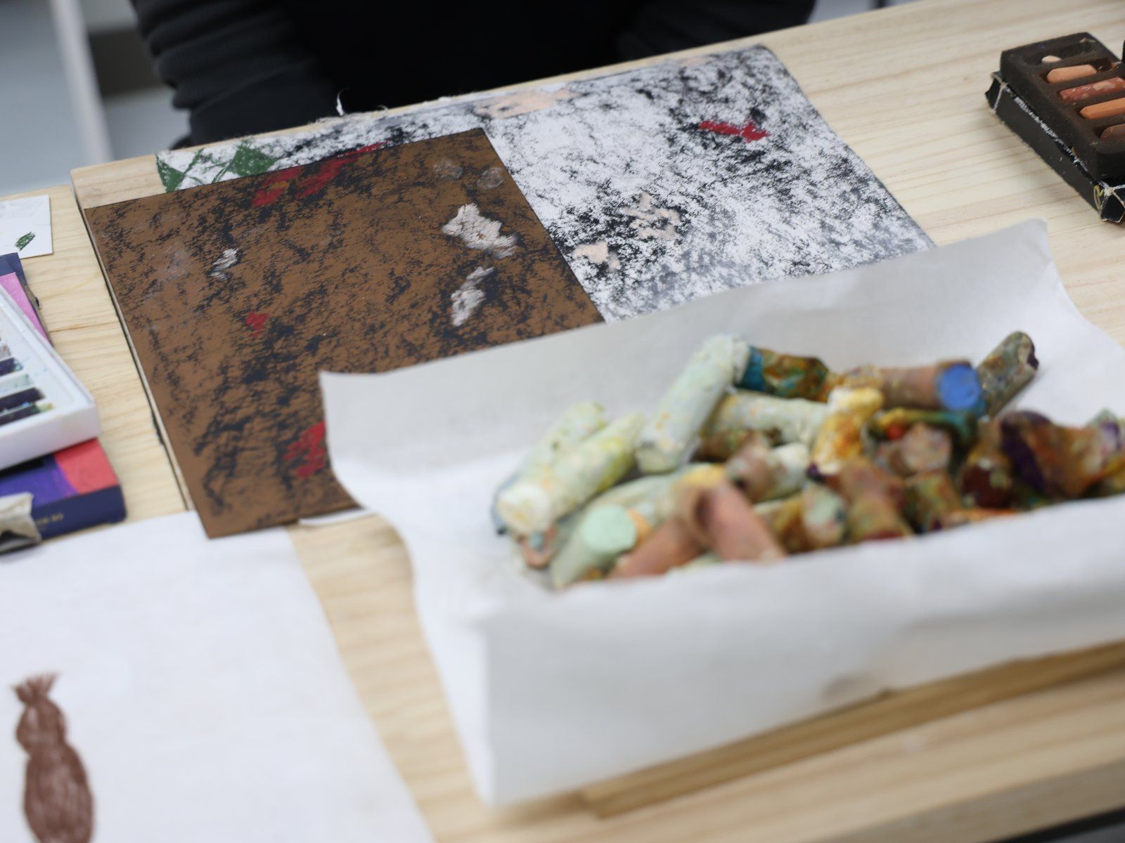 Handmade pastels and drawings — Material Lab × AI Archiving, July 8, 2026