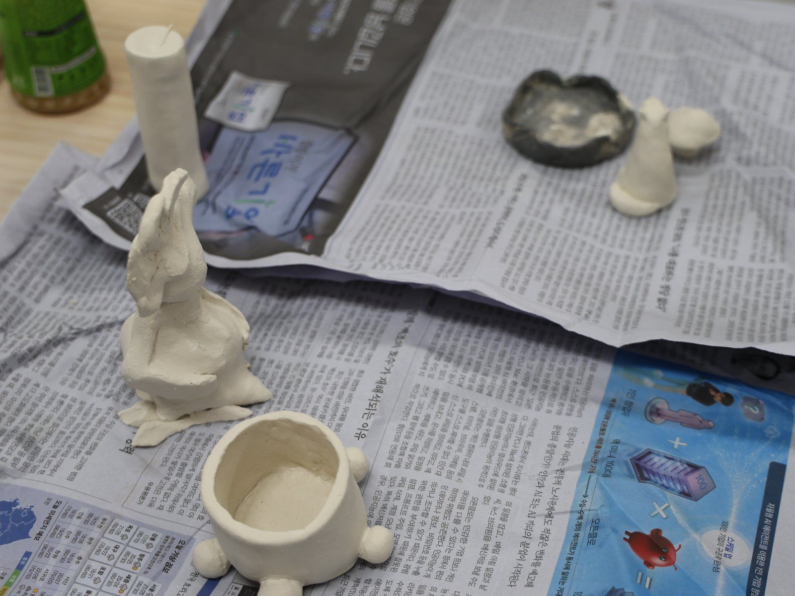 Finished ceramic objects — Material Lab × AI Archiving, July 8, 2026