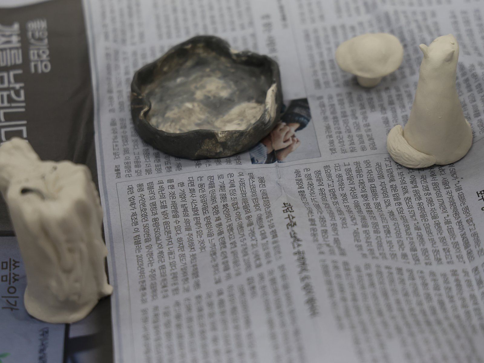 Ceramic objects from Track A — Material Lab × AI Archiving, July 8, 2026