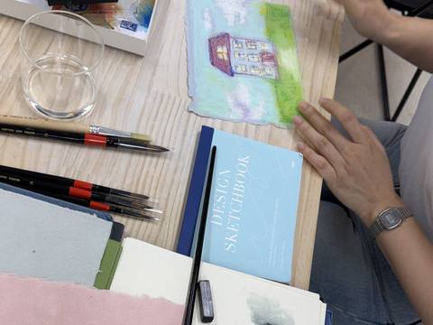 Hands working a clay slab together — Material Lab × AI Archiving, July 15, 2026